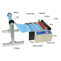 Máquina de corte de adesivos de tecido de tira não tecida automática